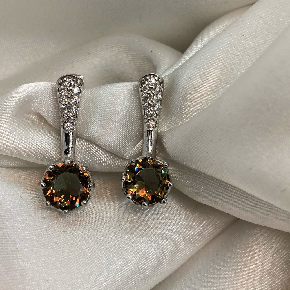 925 STERLING SILVER ZULTANITE ROUND CUT SET - Picture 4 of 8